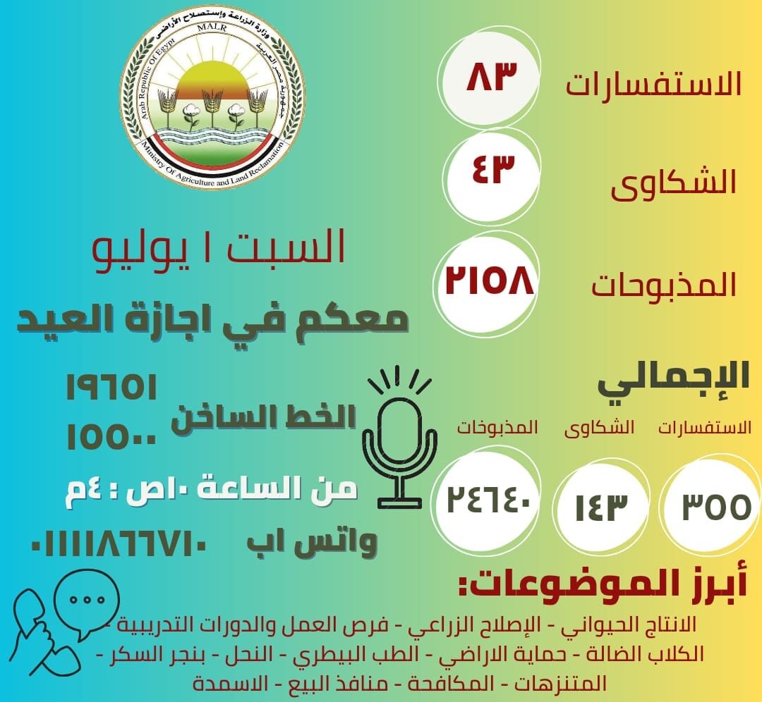 وزارة الزراعة واستصلاح الأراضي